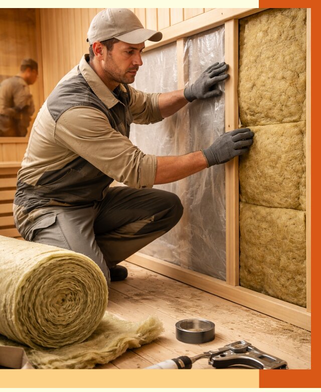 Утепление сауны изнутри в Евпатории от 6846 руб. за м2 | ППУ, под ключ — ТепломастерЕвп