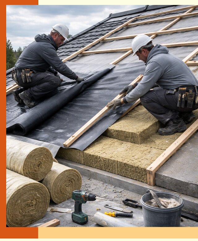 Утепление крыши снаружи в Евпатории: профессиональная теплоизоляция