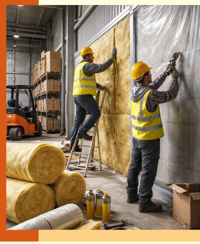 Утепление склада с техникой в Евпатории под ключ