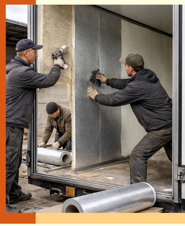 Утепление холодильного кузова в Евпатории — монтаж и теплоизоляция