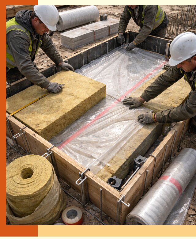 Теплоизоляция опалубки для строительства в Евпатории